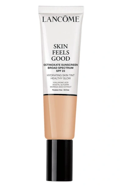 Shop Lancôme Skin Feels Good Hydrating Skin Tint Healthy Glow Foundation Spf 23 In 01c Cool Porcelain