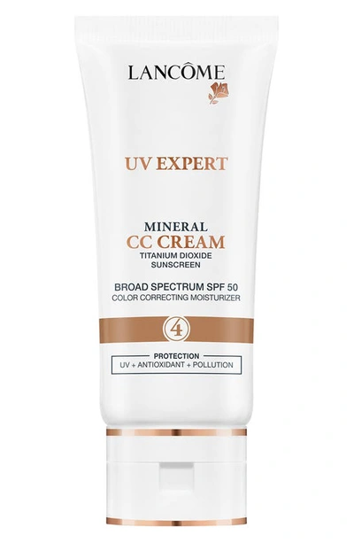 Shop Lancôme Uv Expert Mineral Cc Cream Tinted Moisturizer Broad Spectrum Spf 50 In Shade 4