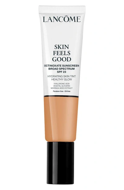 Shop Lancôme Skin Feels Good Hydrating Skin Tint Healthy Glow Foundation Spf 23 In 045w Warm Caramel
