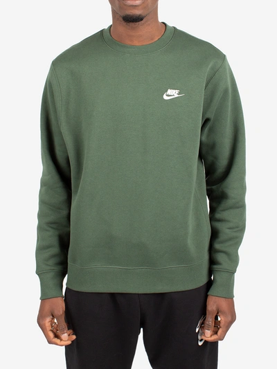 Shop Nike Sportswear Club Sweatshirt In Green