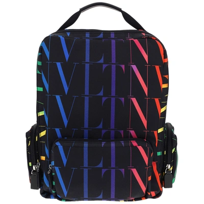 Shop Valentino Men's Rucksack Backpack Travel  Vltn In Black