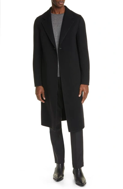 Shop Bottega Veneta Double Face Cashmere Coat In Black