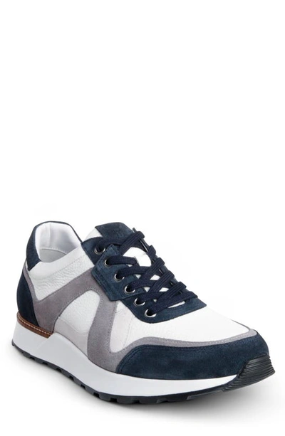 Shop Allen Edmonds A-trainer Sneaker In Navy/ White