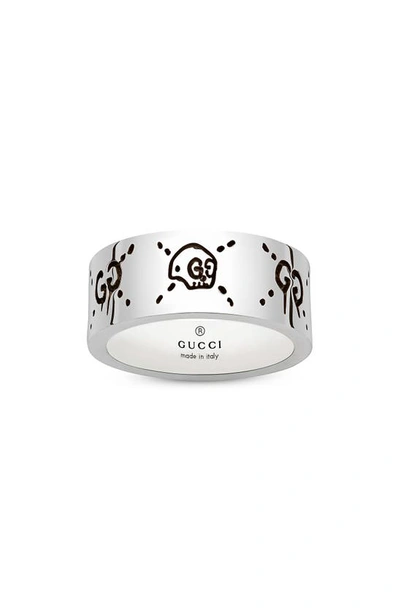 Shop Gucci Ghost Silver Ring