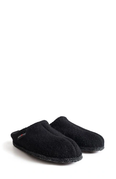 Shop Haflinger As Wool Slipper In Black