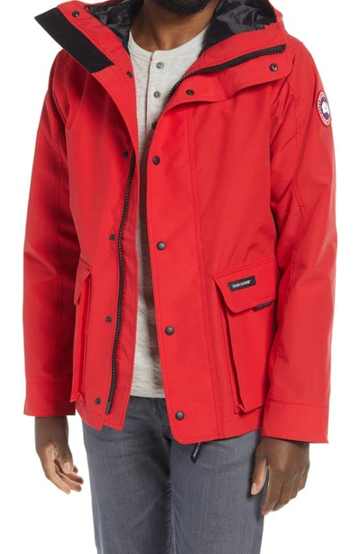 Shop Canada Goose Lockeport Water Resistant Jacket In Red