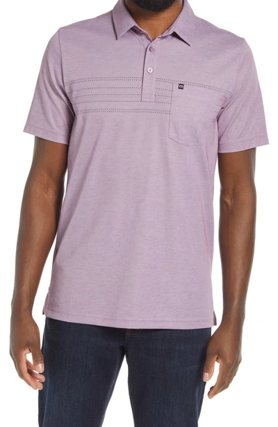 Shop Travismathew Hill & Grill Polo In Heather Grapeade