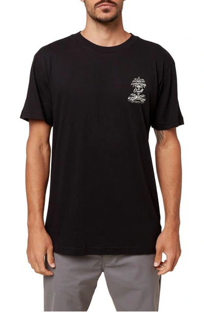 Shop O'neill Palm Strands Graphic Tee In Black