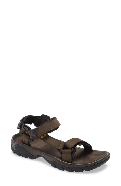 Shop Teva Terra Fi 5 Universal Sport Sandal In Turkish Coffee