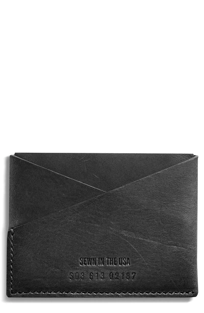 Shop Shinola Utility Leather Card Case In Black
