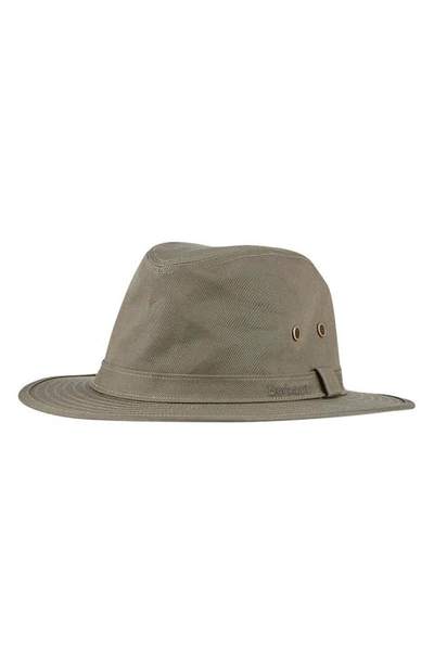 Shop Barbour Dawson Safari Hat In Olive