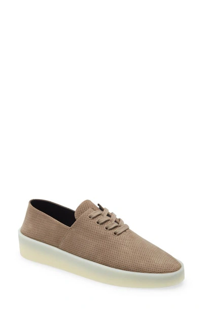 Fear Of God Perforated Low-top Sneakers In Taupe | ModeSens