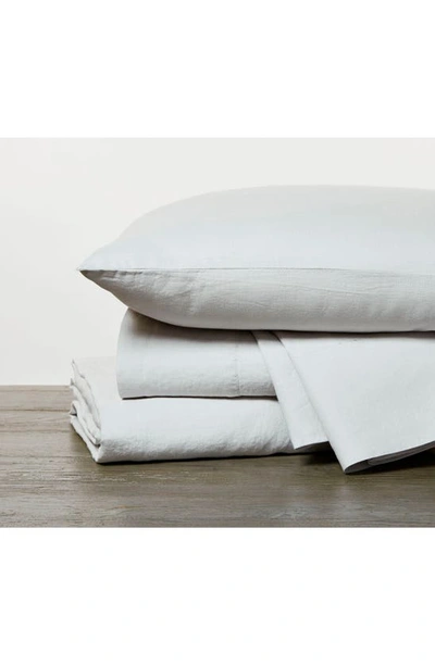 Shop Coyuchi Set Of 2 Organic Linen Pillowcases In Fog