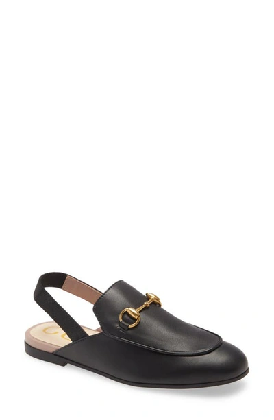 Shop Gucci Princetown Loafer Mule In Black/ Black/ Black