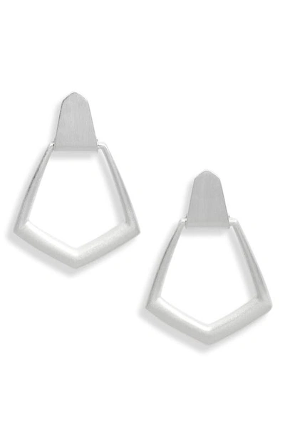 Shop Kendra Scott Paxton Drop Earrings In Bright Silver