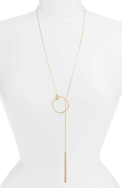 Shop Kendra Scott Tegan Slider Necklace In Gold