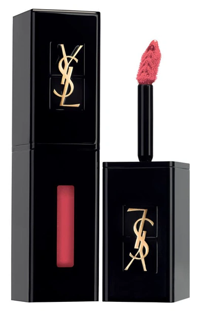 Shop Saint Laurent Vinyl Cream Lip Stain In 403 Rose Happening