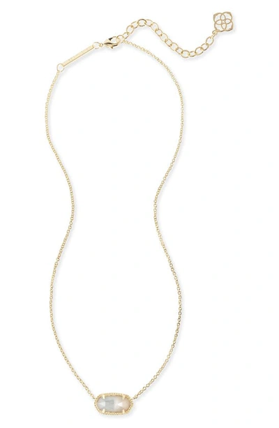 Shop Kendra Scott Elisa Birthstone Pendant Necklace In June/ivory Mop/gold