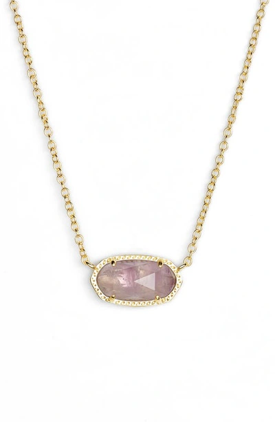 Shop Kendra Scott Elisa Birthstone Pendant Necklace In February/amethyst/gold