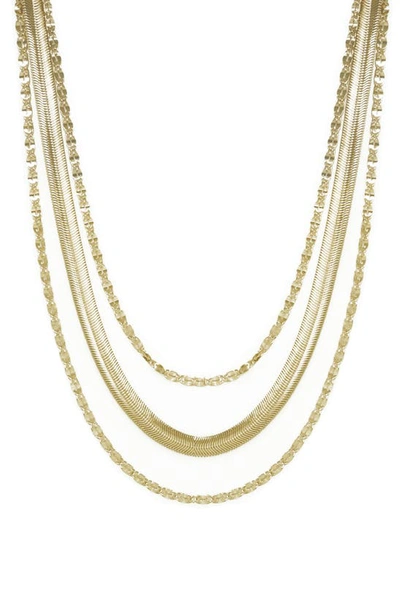 Shop Ettika Layered Chain Necklace In Gold
