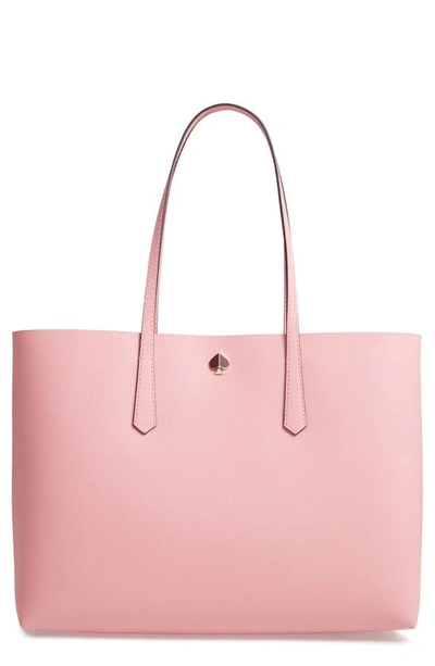 Shop Kate Spade Large Molly Leather Tote In Rococo Pink