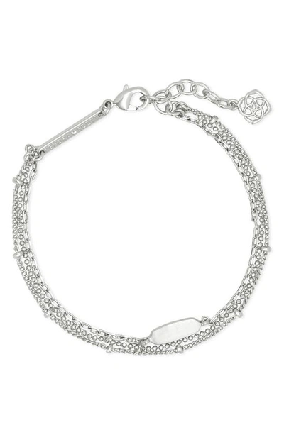 Shop Kendra Scott Fern Multi-strand Bracelet In Silver