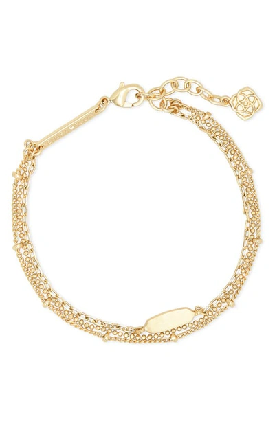 Shop Kendra Scott Fern Multi-strand Bracelet In Gold