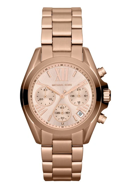 Shop Michael Kors 'bradshaw In Rose Gold