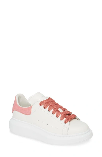 Shop Alexander Mcqueen Platform Sneaker In 9026 White/ Magnolia