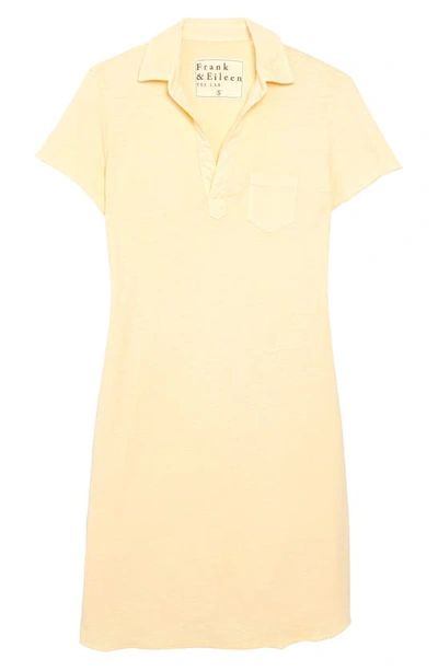 Shop Frank & Eileen Tee Lab Short Sleeve Cotton Polo Dress In Golden