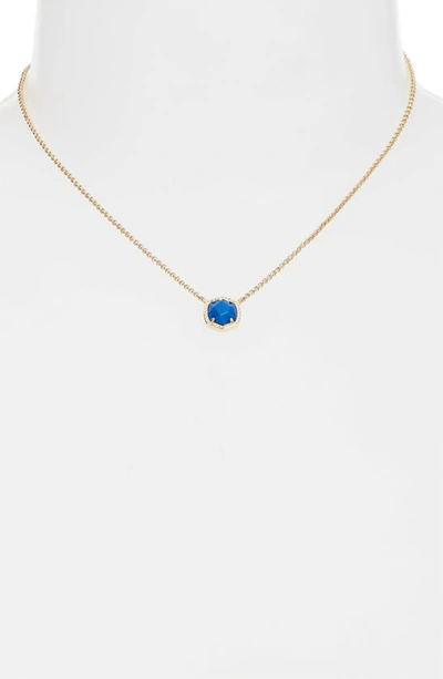 Shop Kendra Scott Davie Pendant Necklace In Gold Cobalt Howlite