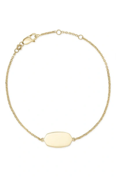 Shop Kendra Scott Elaina Chain Bracelet In Gold Vermeil