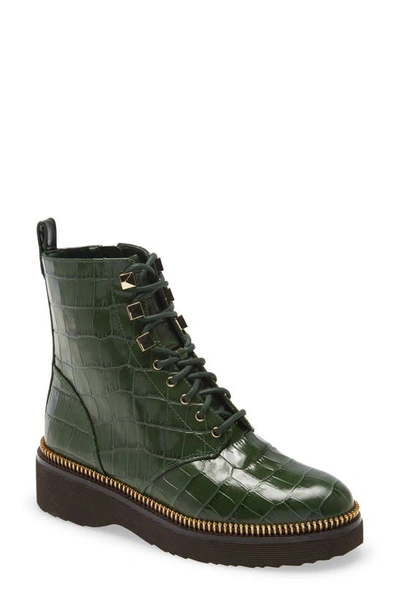 Shop Michael Michael Kors Haskell Combat Boot In Moss