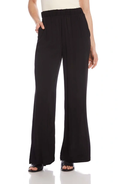 Shop Karen Kane Wide Leg Pants In Black