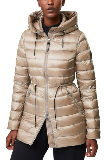 Shop Mackage Ivy Water Repellent 800 Fill Power Down Puffer Jacket In Sand