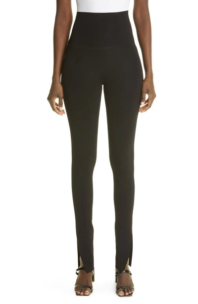 Shop Khaite Roonie Jersey Leggings In Black