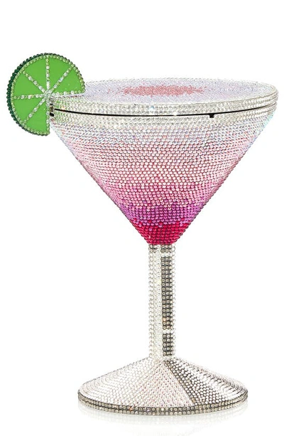 Shop Judith Leiber Cosmopolitan Cocktail Beaded Bag In Pink Crystal