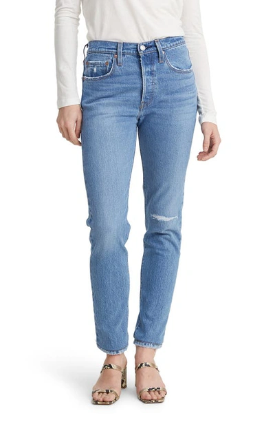 Shop Levi's 501 Skinny Jeans In Jive Hushed