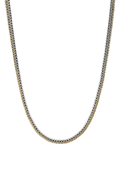 Shop John Hardy Classic Chain Reversible Chain Link Necklace In Sterling Silver And Gold
