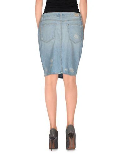Shop Paige Denim Skirt In Blue