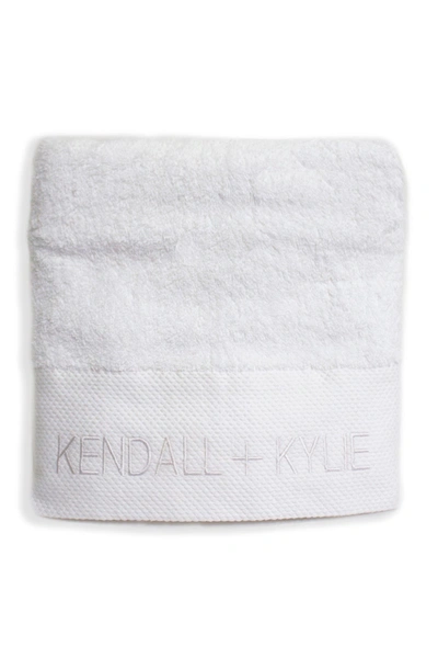 Shop Kendall + Kylie Oversized Beach Towel In White