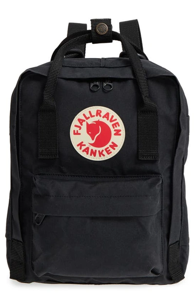 Shop Fjall Raven Fjällräven Mini Kånken Water Resistant Backpack In Black