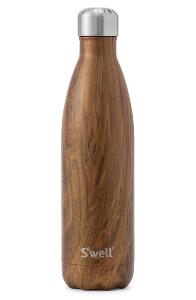 Shop S'well The Wood Collection Teakwood Insulated Stainless Steel Water Bottle