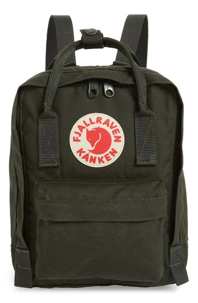 Shop Fjall Raven Mini Kanken Water Resistant Backpack In Deep Forest
