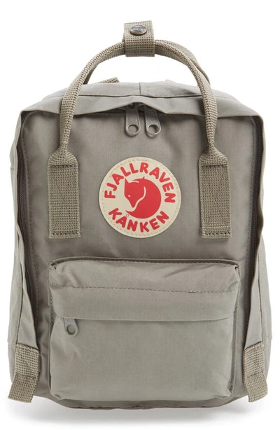 Shop Fjall Raven Mini Kanken Water Resistant Backpack In Fog