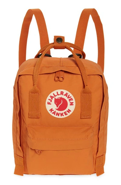 Shop Fjall Raven Mini Kånken Water Resistant Backpack In Spicy Orange