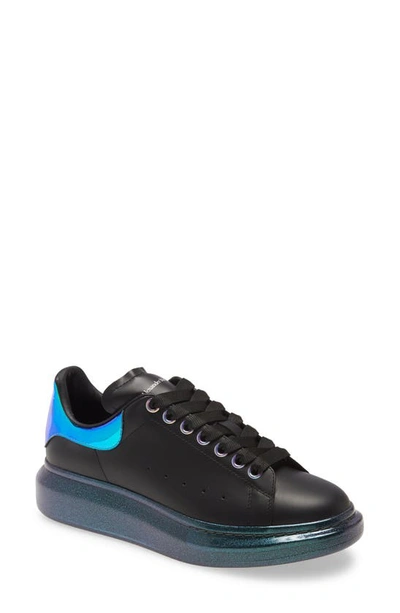 Shop Alexander Mcqueen Oversize Iridescent Sneaker In Blue/ Multi