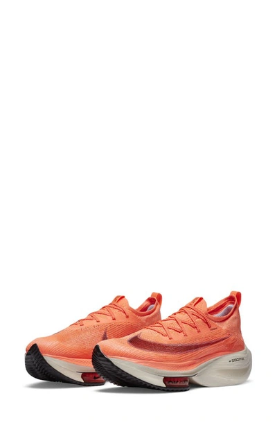 Shop Nike Air Zoom Alphafly Next% Running Shoe In Mango/ Red Bronze/ Black