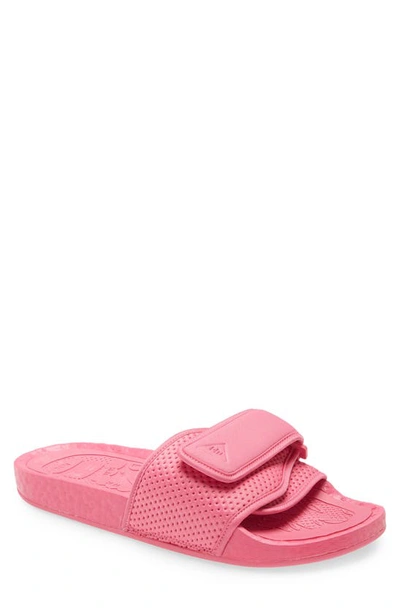 Shop Y-3 Adidas X Pharrell Williams Boost Sport Slide Sandal In Semi Solar Pink