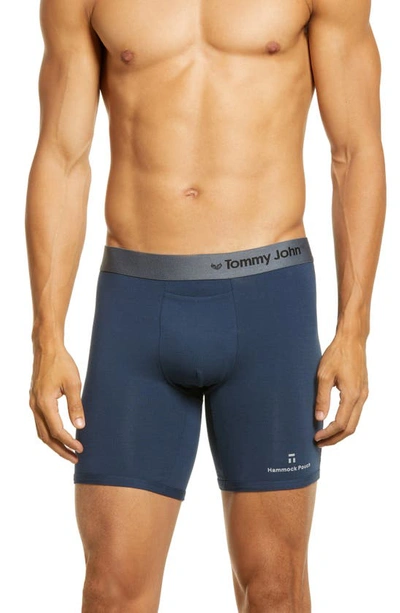 Shop Tommy John Cool Cotton Hammock Pouch™ Mid-length Boxer Briefs In Navy
